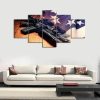 2Nd Amendment 02 - Army 5 Panel Canvas Art Wall Decor