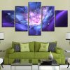 Abstract Flower 1 - Abstract 5 Panel Canvas Art Wall Decor