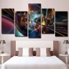 Abstract Large - Abstract 5 Panel Canvas Art Wall Decor