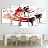 Abstract Piano - Music 5 Panel Canvas Art Wall Decor
