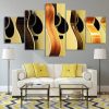 Acoustic Guitars 1 - Music 5 Panel Canvas Art Wall Decor
