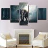 African Forest Elephant - Animal 5 Panel Canvas Art Wall Decor