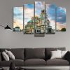 Afternoon Image Of Alexander Nevsky Cathedral Bulgaria - Nature 5 Panel Canvas Art Wall Decor