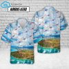 Airlines Airbus A330 In The Sky Full Print Hawaiian Shirt