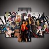 All Anime Characters - Anime 5 Panel Canvas Art Wall Decor