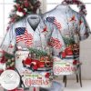 All Hearts Come Home For Christmas Truck With Cardinal Hawaiian Shirt
