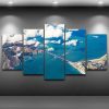 Alpine Blue - Ocean 5 Panel Canvas Art Wall Decor