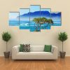 Amazing Hawaiian Beach - Naure 5 Panel Canvas Art Wall Decor