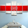 Arsenal Club Football 01 - Sport 5 Panel Canvas Art Wall Decor