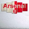 Arsenal Football Club Soccer - Sport 5 Panel Canvas Art Wall Decor