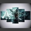 Assassins Creed Black Flag - Gaming 5 Panel Canvas Art Wall Decor