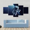Astronaut In Space - Movie 5 Panel Canvas Art Wall Decor