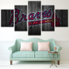 Atlanta Braves Baseball - Sport 5 Panel Canvas Art Wall Decor