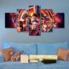 Avengers Full - Dc 5 Panel Canvas Art Wall Decor
