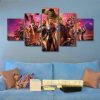 Avengers Full 02 - Dc 5 Panel Canvas Art Wall Decor