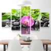 Bamboo Flower - Nature 5 Panel Canvas Art Wall Decor