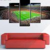 Barcelona Soccer Stadium Futbol - Sport 5 Panel Canvas Art Wall Decor