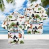 Basset Hound Vacation Hawaiian Shirt Summer Button Up