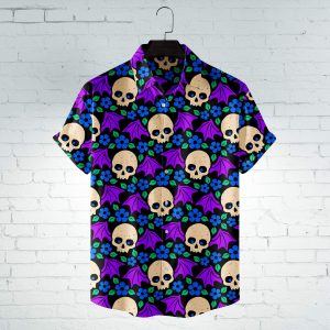 Bat Skull Hawaiian Shirt
