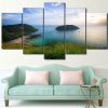 Beach 4 - Nature 5 Panel Canvas Art Wall Decor