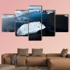 Beach In The South Of Iceland - Nature 5 Panel Canvas Art Wall Decor