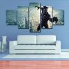 Black Panther 01 - Dc 5 Panel Canvas Art Wall Decor
