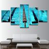 Blue Swimming Pool Landscape - Sport 5 Panel Canvas Art Wall Decor