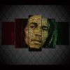 Bob Marley 5 - Famous Person 5 Panel Canvas Art Wall Decor
