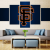 Boston Red Sox Team Baseball - Sport 5 Panel Canvas Art Wall Decor