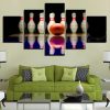 Bowling Ball 01 - Sport 5 Panel Canvas Art Wall Decor