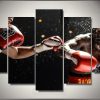 Boxing Match Sports - Sport 5 Panel Canvas Art Wall Decor