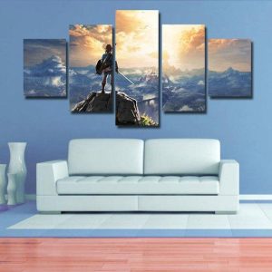 Breath of the wild - Gaming 5 Panel Canvas Art Wall Decor