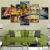 Bridge Tree Classic - Abstract 5 Panel Canvas Art Wall Decor