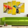 Broad Billed Hummingbird 02 - Animal 5 Panel Canvas Art Wall Decor