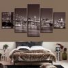 Brooklyn Bridge New York City - Nature 5 Panel Canvas Art Wall Decor