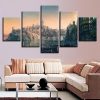 Building - Nature 5 Panel Canvas Art Wall Decor