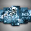 Carolina Panthers - Greg Olsen - Sport 5 Panel Canvas Art Wall Decor