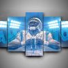 Carolina Panthers - New Camton #1 - Sport 5 Panel Canvas Art Wall Decor