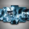 Carolina Panthers - Ryan Kalil - Sport 5 Panel Canvas Art Wall Decor