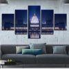 Castle Building - Nature 5 Panel Canvas Art Wall Decor
