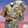 Cat And Fishes Hawaiian Shirt