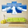 Catch My Wake 01 - Fishing 5 Panel Canvas Art Wall Decor