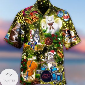 Cats Merry Christmas Angel Limited Edition Hawaiian Shirt