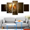 Cheers To The New Year - Abstract 5 Panel Canvas Art Wall Decor