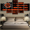 Chicago Bears Sports Flag - Sport 5 Panel Canvas Art Wall Decor