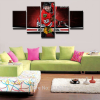 Chicago Blackhawks City Hockey - Sport 5 Panel Canvas Art Wall Decor