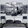Chicago Skyline - Nature 5 Panel Canvas Art Wall Decor