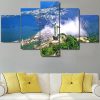 Christ The Redeemer Rio De Janeiro Brazil - Religion 5 Panel Canvas Art Wall Decor