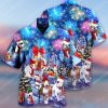 Christmas Holiday And Bull Terrier Dog Full Print Hawaiian Shirt