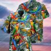 Christmas Holiday And Parrot ​Full Print Hawaiian Shirt